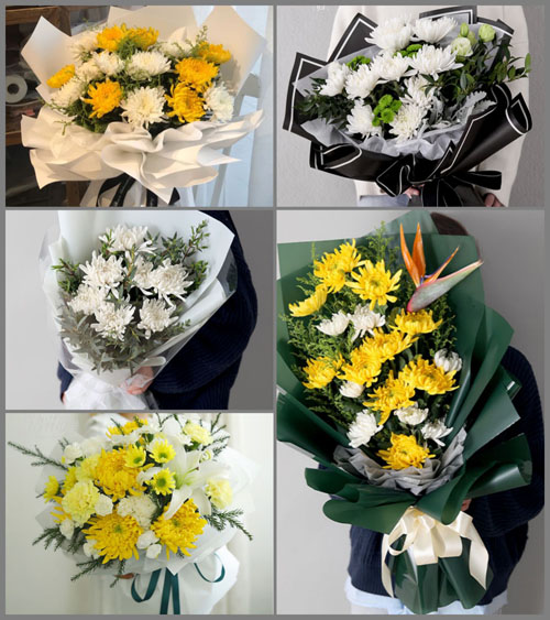 安徽淮南市凤台县朱马店镇毕湾村白事花束代送